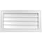 Ekena Millwork Vertical Surface Mount PVC Gable Vent w/ 2"W x 2"H , Brickmould Sill Frame, 26"W x 14"H GVPVE26X1403SN - alternate 1